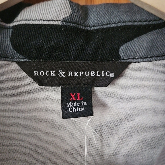 One of a kind Fringe and Sequin Upcycled Camo Jacket - Picture 4 of 4